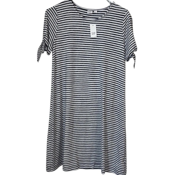 🌹NWT:GAP STRIPED MIDI DRESS - Picture 1 of 7